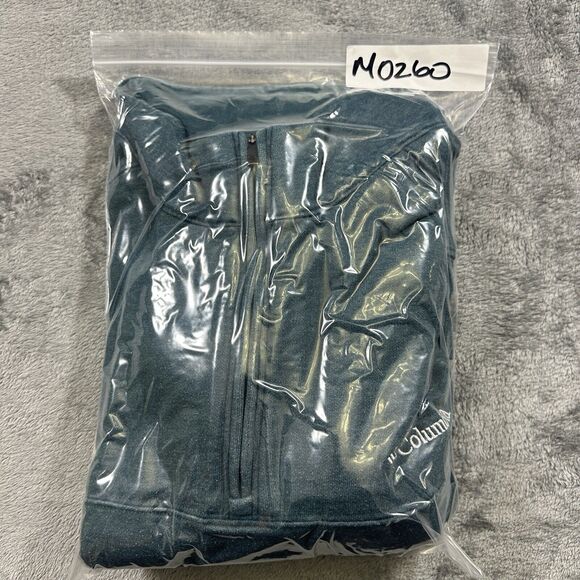 Columbia Sweatshirt‎ Mens XL Green 1/4 Zip Fleece Embroidered Hiking Mock Neck - Picture 10 of 10